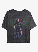 Disney Pixar Inside Out 2 Cursed Warrior Womens Mineral Wash Crop T-Shirt