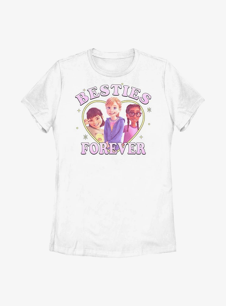 Disney Pixar Inside Out 2 Three Besties Forever Womens T-Shirt