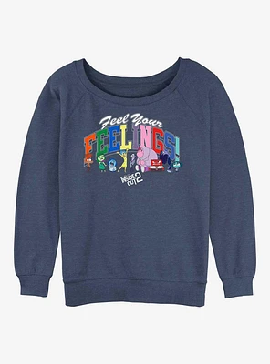 Disney Pixar Inside Out 2 Feelings Arch Alt Womens Slouchy Sweatshirt