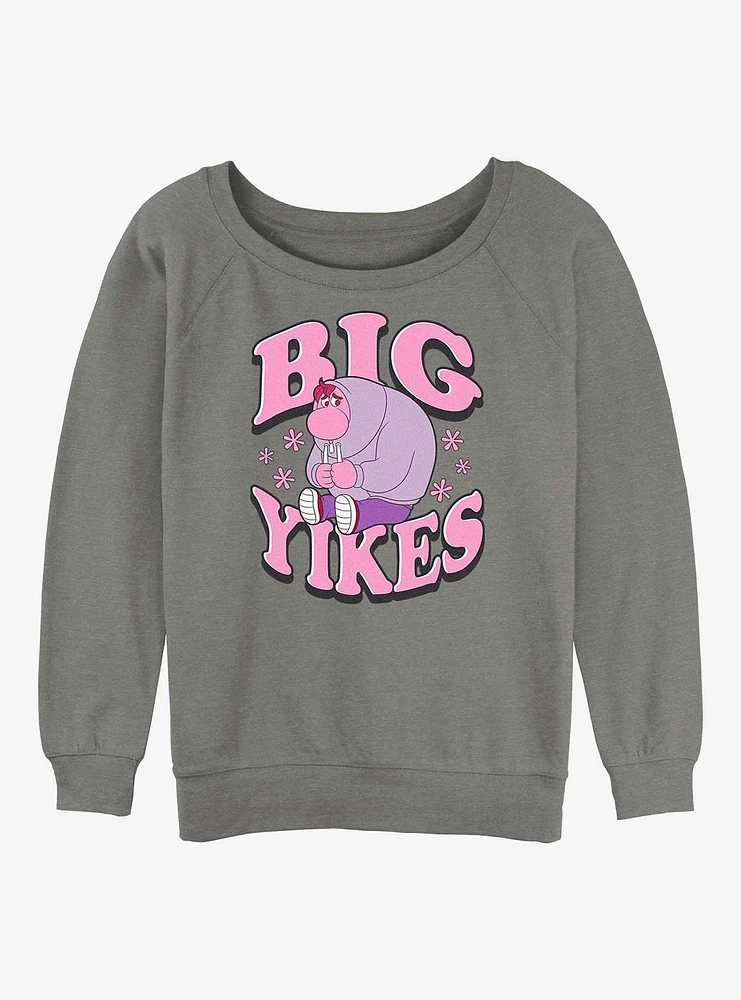 Disney Pixar Inside Out 2 Big Yikes Womens Slouchy Sweatshirt