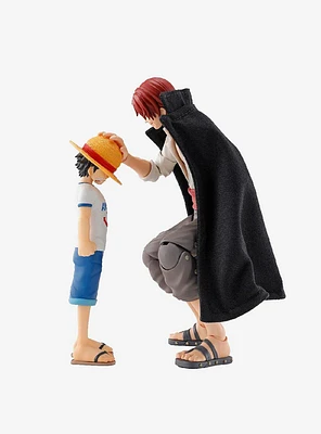Bandai Spirits One Piece S.H.Figuarts Shanks and Monkey D. Luffy (Childhood) Figure Set