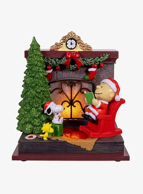 Peanuts Musical Fireplace Table Piece