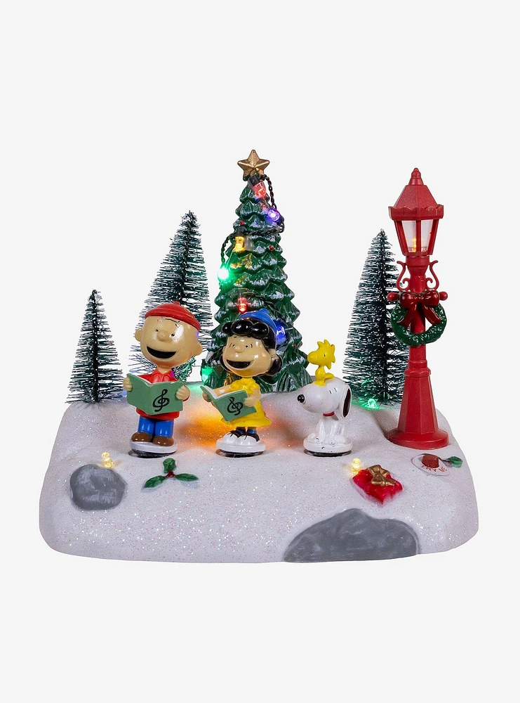 Peanuts Lighted Musical Carolers Table Piece