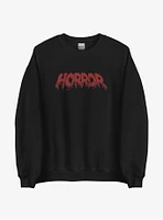 Embroidered Bloody Horror Sweatshirt