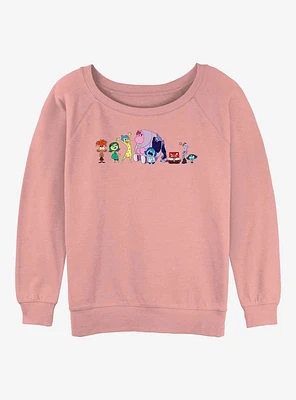 Disney Pixar Inside Out 2 All Emotions Girls Slouchy Sweatshirt