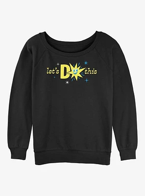 Disney Pixar Inside Out 2 Lets Do This Girls Slouchy Sweatshirt