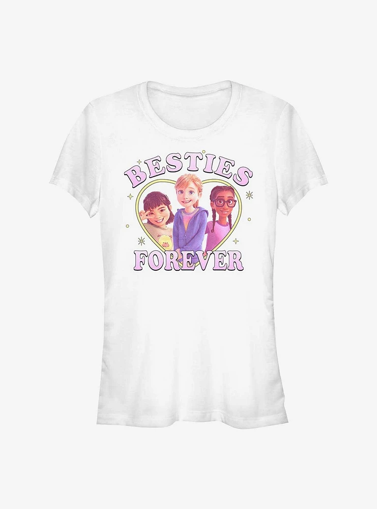 Disney Pixar Inside Out 2 Three Besties Forever Girls T-Shirt