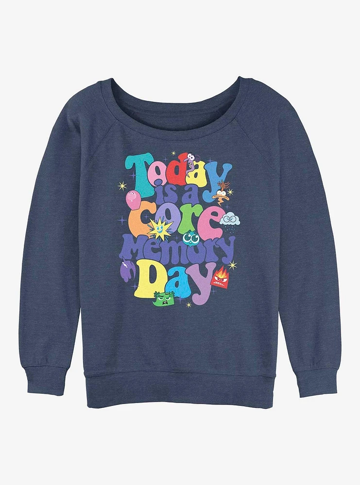 Disney Pixar Inside Out 2 Core Memory Day Girls Slouchy Sweatshirt