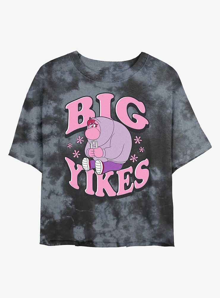 Disney Pixar Inside Out 2 Big Yikes Embarrassment Girls Tie-Dye Crop T-Shirt