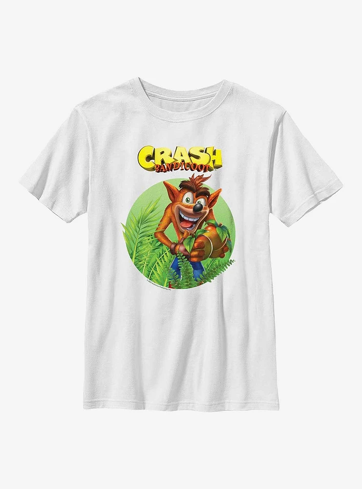 Crash Bandicoot Jungle Badge Youth T-Shirt