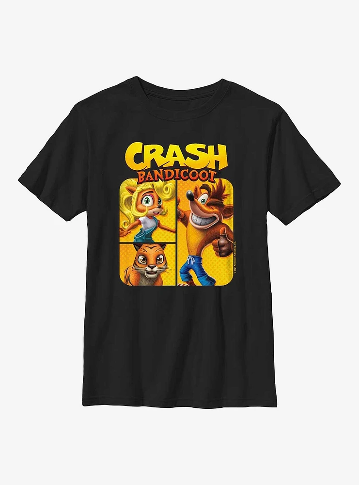 Crash Bandicoot And Friends Youth T-Shirt