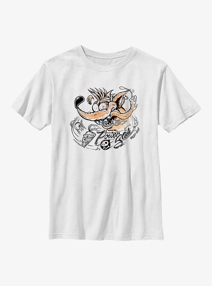 Crash Bandicoot Power Slide Youth T-Shirt
