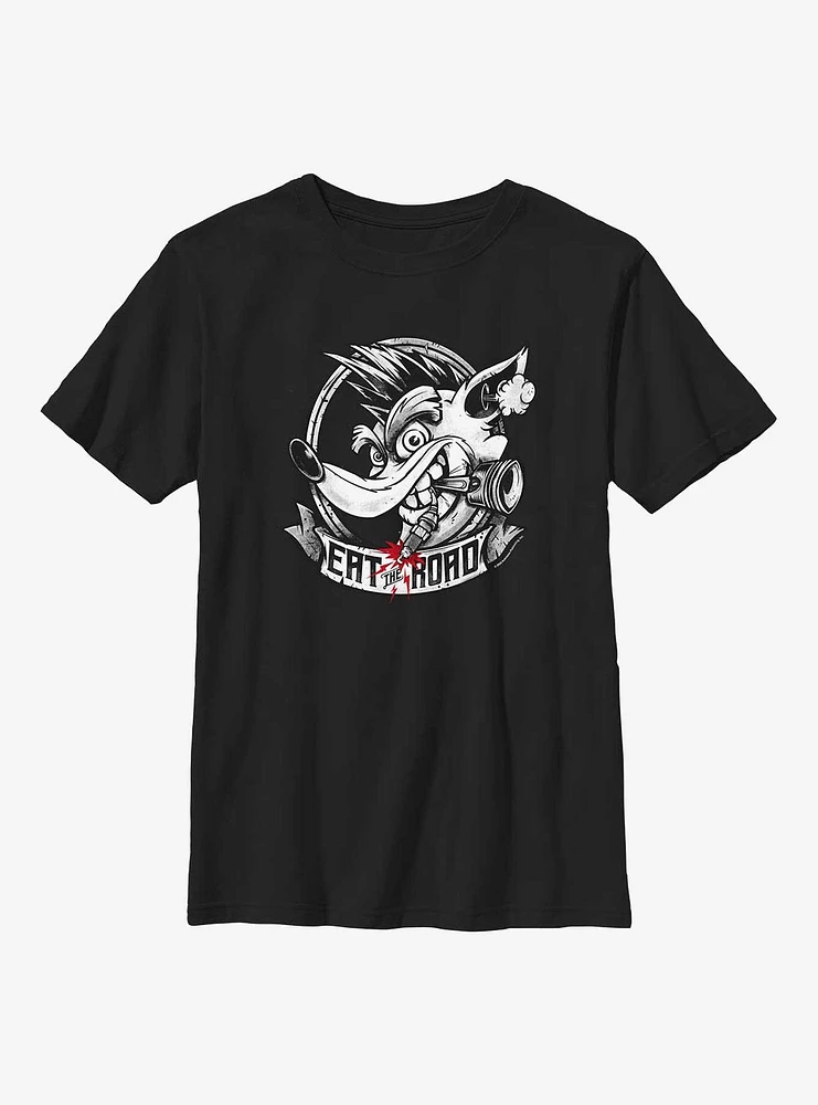 Crash Bandicoot Eat The Road Youth T-Shirt