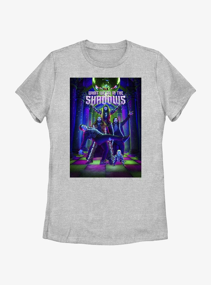 What We Do The Shadows Vampire Disco Ball Poster Womens T-Shirt