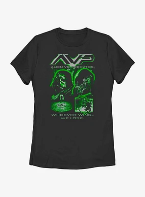 Alien Avp Glow Womens T-Shirt