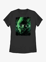 Alien Green Mouth Womens T-Shirt