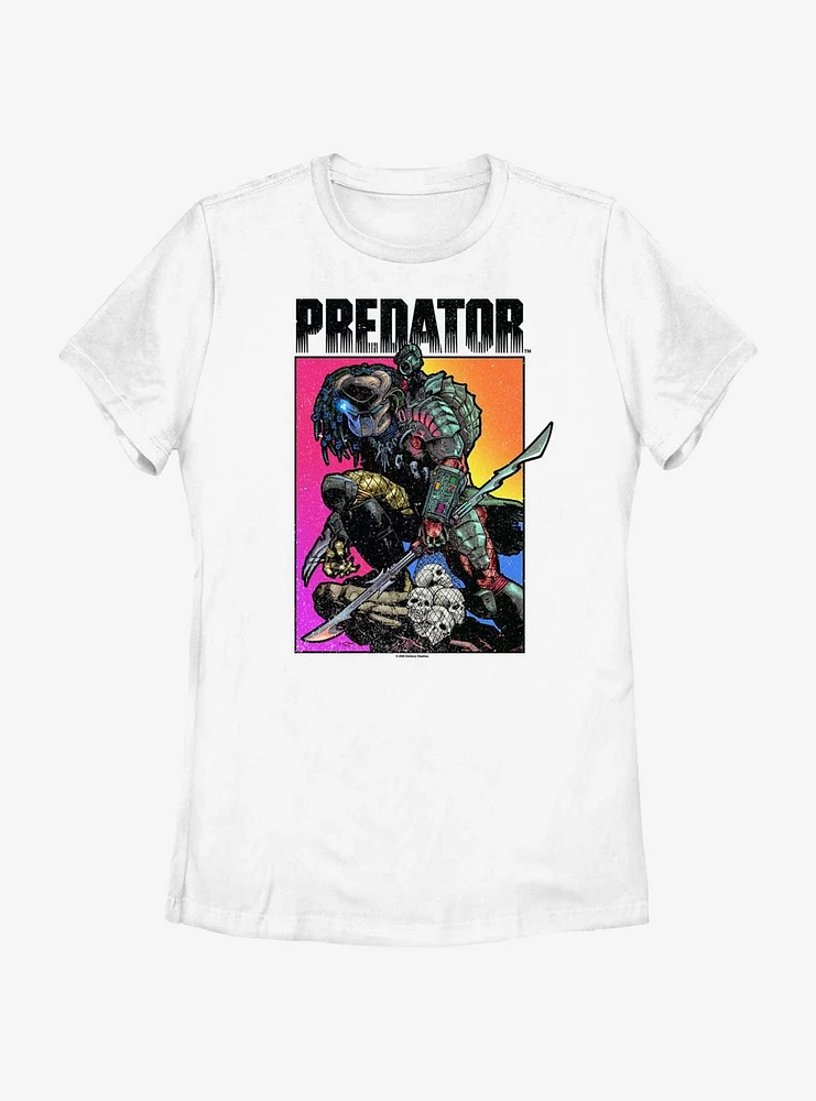 Alien Retro Predator Womens T-Shirt