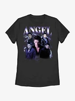 Buffy The Vampire Slayer Angel Y2K Montage Womens T-Shirt