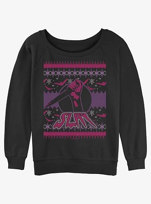 Buffy The Vampire Slayer Sweater Womens Slouchy Sweatshirt