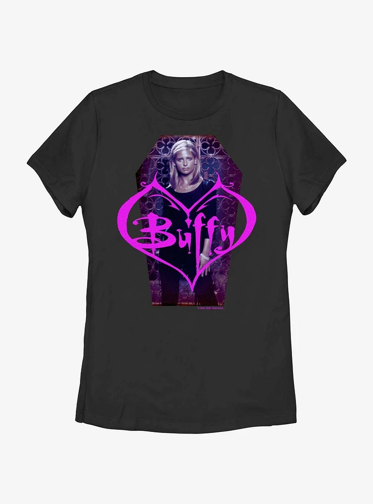 Buffy The Vampire Slayer Coffin Womens T-Shirt