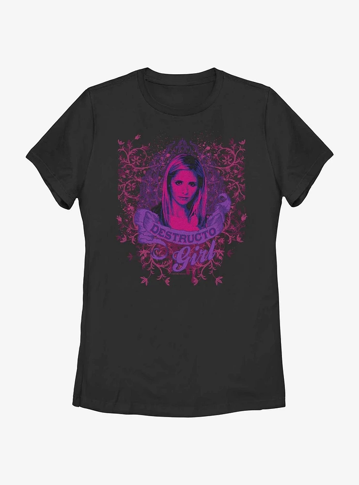 Buffy The Vampire Slayer Destructo Girl Womens T-Shirt