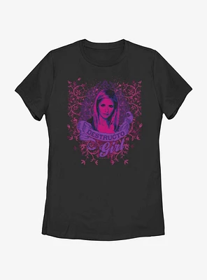 Buffy The Vampire Slayer Destructo Girl Womens T-Shirt