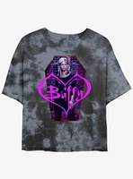 Buffy The Vampire Slayer Coffin Tie Dye Crop Womens T-Shirt