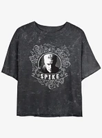 Buffy The Vampire Slayer Spike Bust Mineral Wash Womens Crop T-Shirt