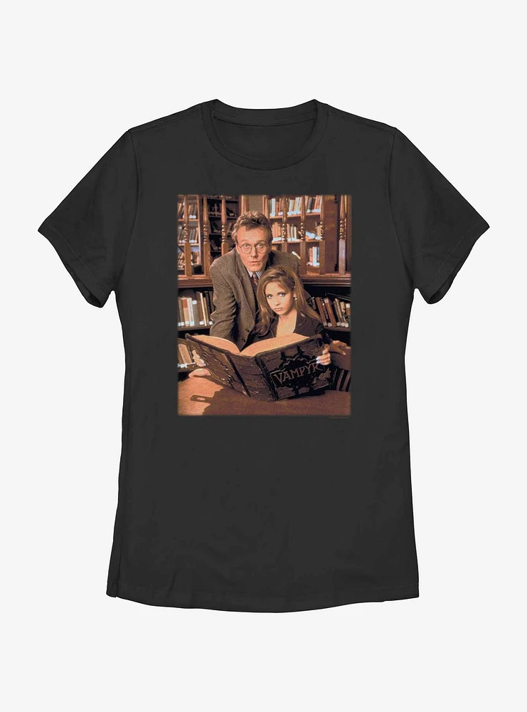 Buffy The Vampire Slayer Book Womens T-Shirt