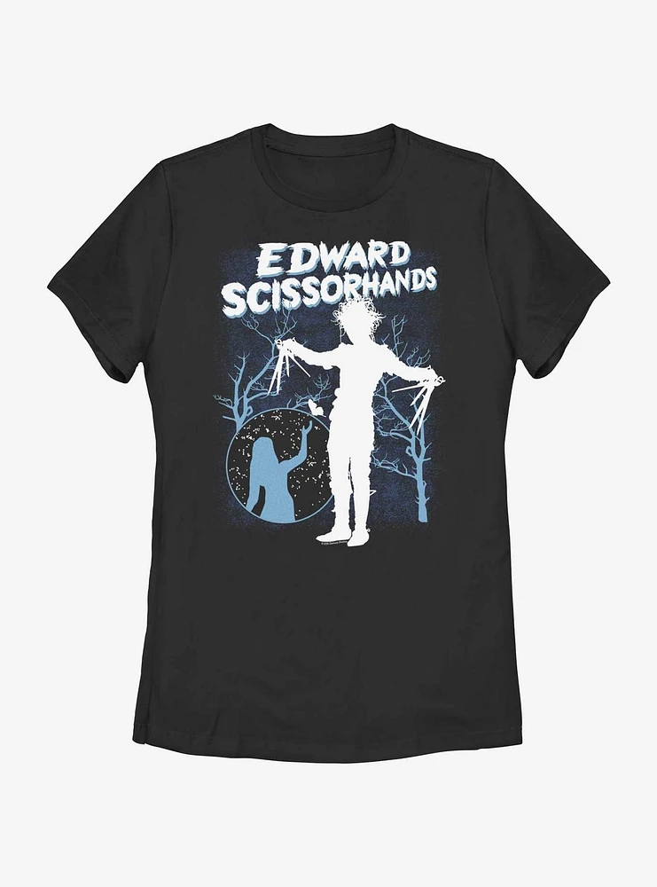 Edward Scissorhands Comic Cover Womens T-Shirt