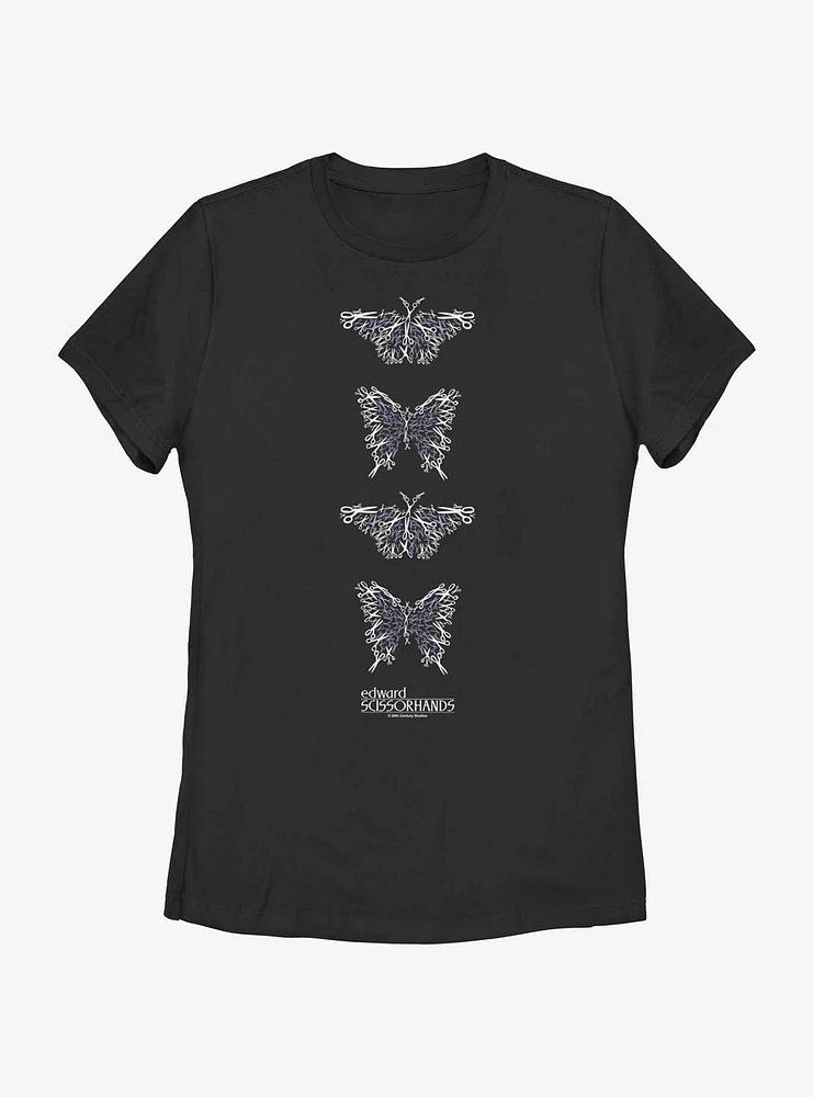 Edward Scissorhands Butterfly Womens T-Shirt