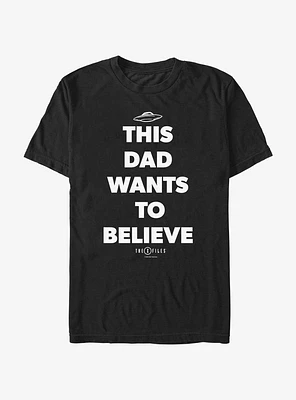 X-Files Believer Dad T-Shirt