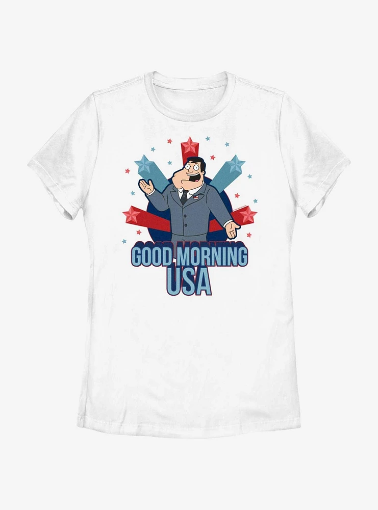 American Dad Good Morning Usa Womens T-Shirt