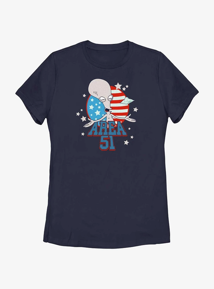 American Dad Area 51 Womens T-Shirt