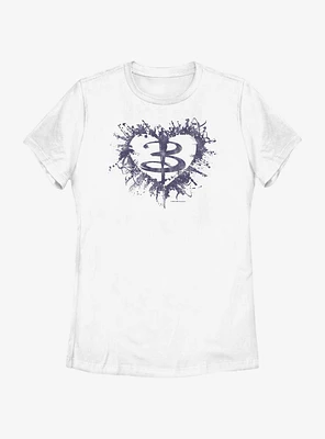 Buffy The Vampire Slayer Heart Womens T-Shirt