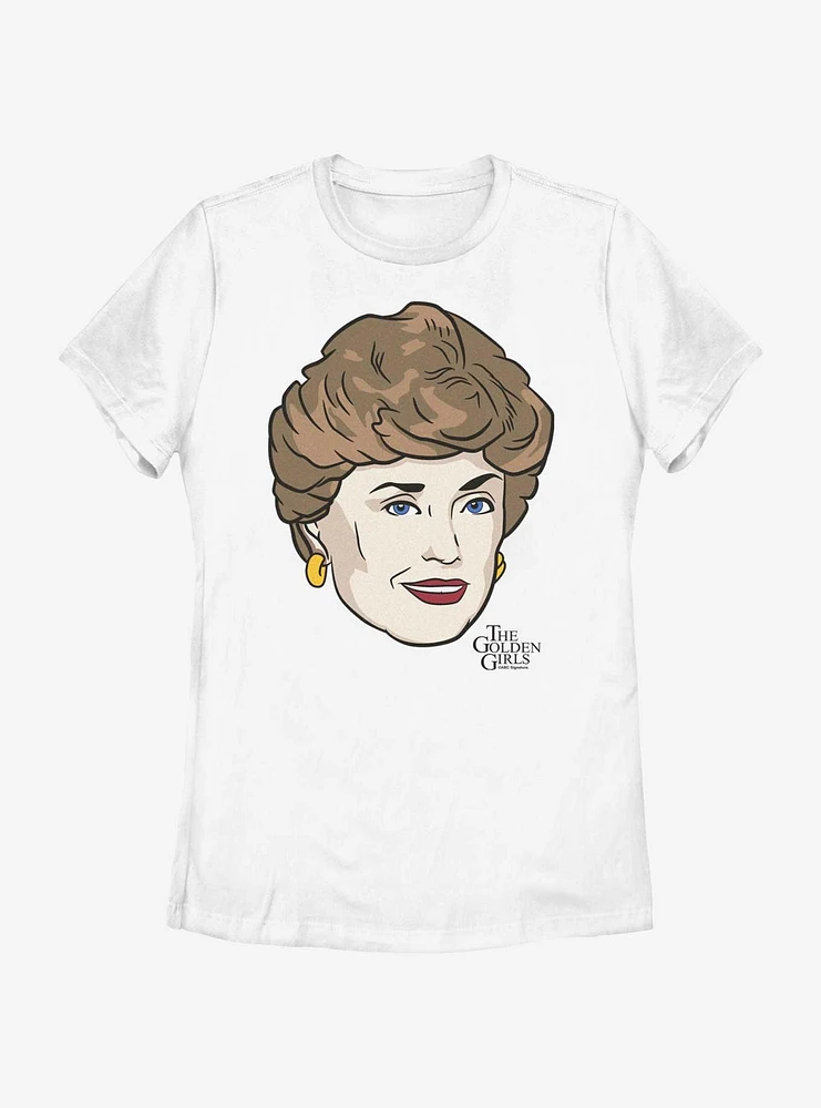 Golden Girls Blanche Bigface Womens T-Shirt