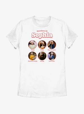 Golden Girls Emotions Of Sophia Womens T-Shirt