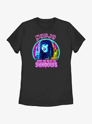 What We Do The Shadows Neon Nadja Lockup Womens T-Shirt