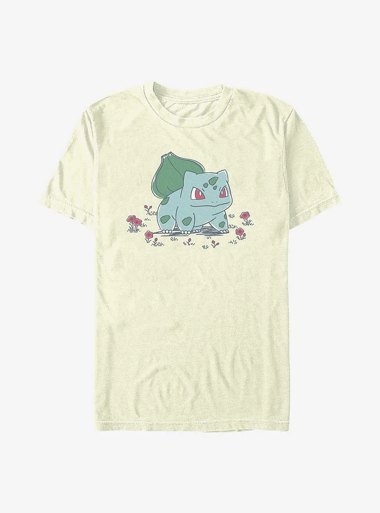 Pokemon Bulbasaur Standing Flower Garden T-Shirt