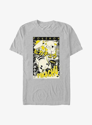 Pokemon Poster Pikachu Manga T-Shirt