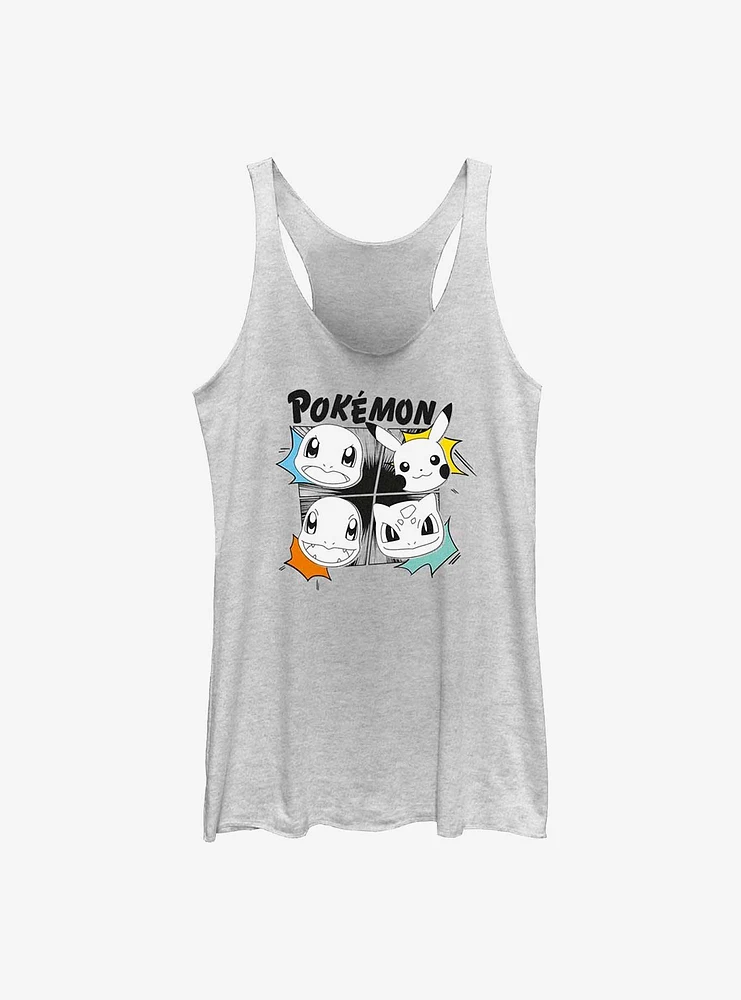 Pokemon Pop Out Heads Girls Tank