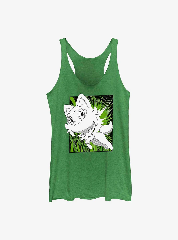 Pokemon Sprigatito Manga Style Girls Tank