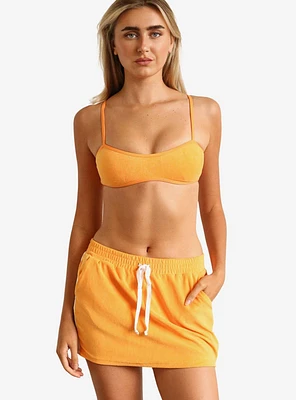 Dippin' Daisy's Annie Elastic Waist Mini Skirt Kumquat Terry