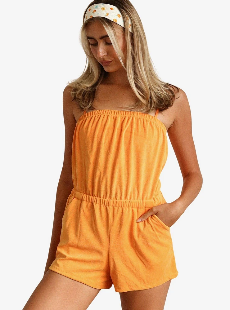 Dippin' Daisy's Napa Bandeau Style Romper Kumquat Terry