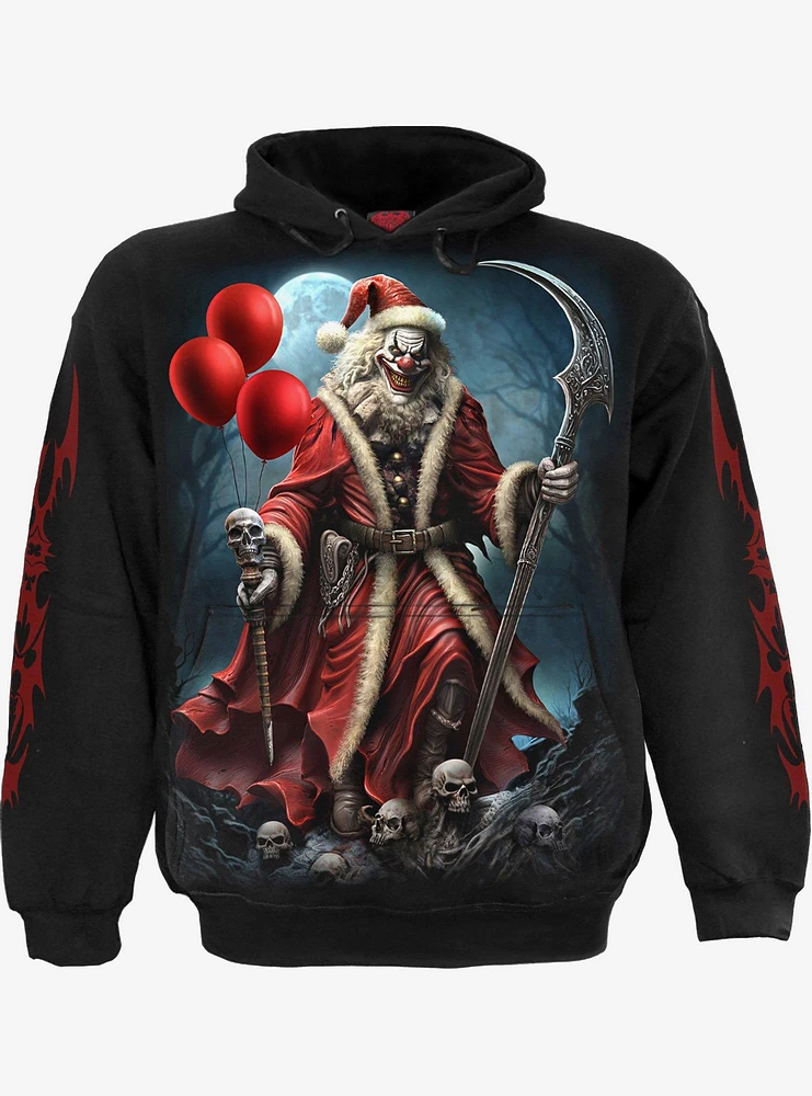 Spiral Santa Clown Hoodie