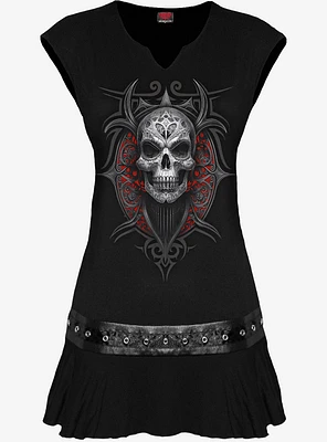 Spiral High Priestess Stud Waist Mini Dress