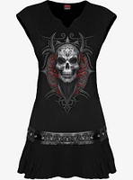 Spiral High Priestess Stud Waist Mini Dress