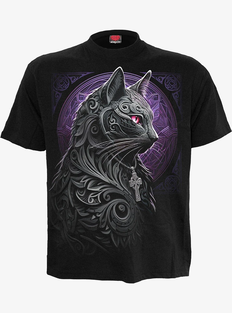 Spiral Celtic Whiskers Front Print T-Shirt