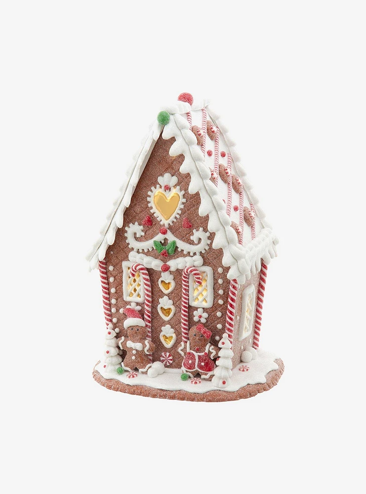 Gingerbread House With Heart LED Figure