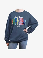 Disney Pixar Inside Out 2 Feel Your Feelings Girls Oversized Sweatshirt